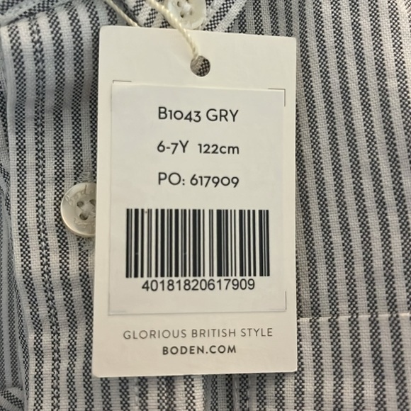 Boden‎ Kids Button Down Long Sleeve Top - Size 6-7Y - Picture 7 of 7